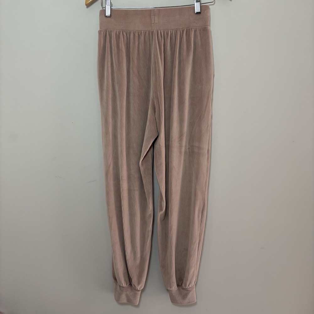 Victoria's Secret On Point Tracksuit Jogger‎ Pants XS Velour Ribbed Cozy Lounge - Picture 2 of 9